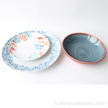 Ensembles de vaisselle en céramique en céramique en porcelaine